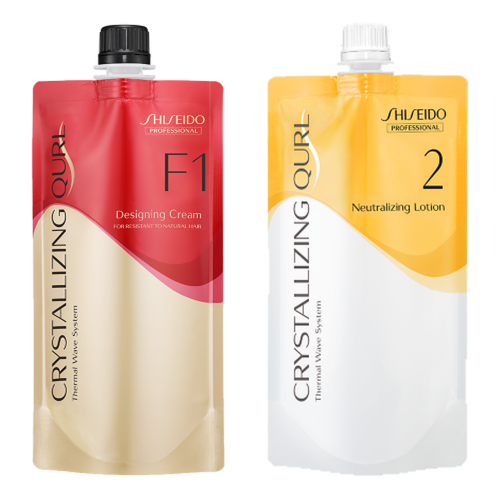 Shiseido Crystallizing Qurl F1 Hair Wave Perm Chemicals Neutralizing Lotion 400ML daibeauty
